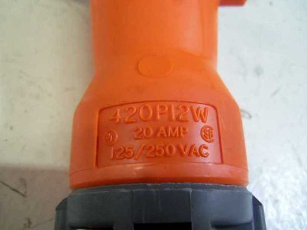 HUBBELL 420P12W PLUG (AS PICTURED) UNMP
