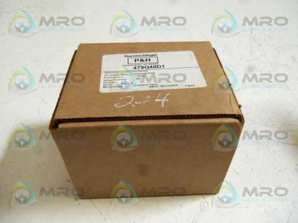 HARNISCHFEGER P&H 479Q40D1 OVERLOAD RELAY  NSMP