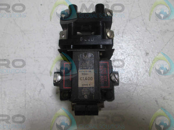 ALLEN BRADLEY 700-CL400 SER B CONTROL RELAY  UNMP