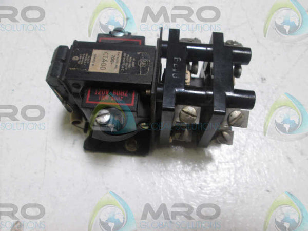 ALLEN BRADLEY 700-CL400 SER B CONTROL RELAY  UNMP