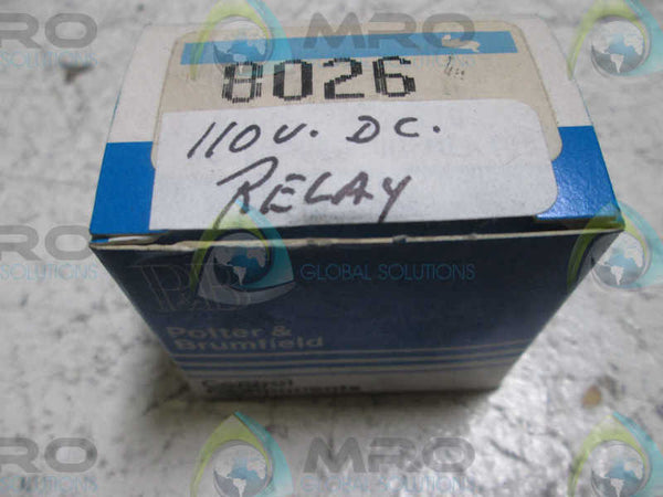 POTTER & BRUMFIELD KHAU-17D11-110 POWER RELAY  NSMP