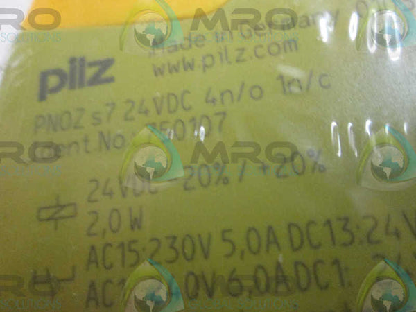 PILZ PNOZ S724VDC 4N/O1N/C SAFETY RELAY  NSNP