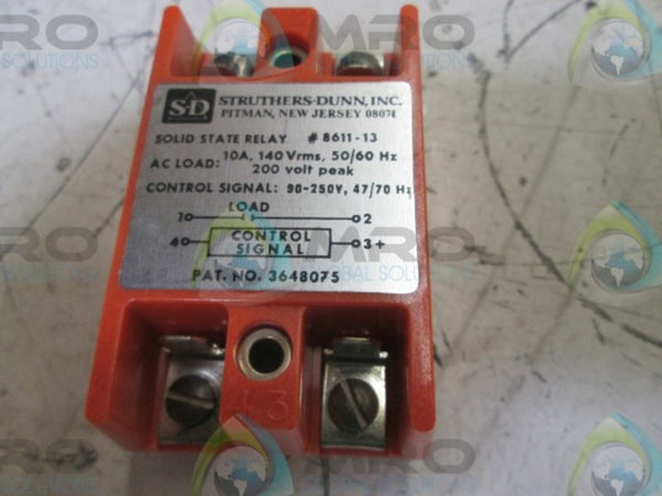STRUTHERS-DUNN 8611-13 SOLID STATE RELAY  NSMP