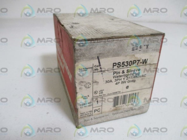PASS & SEYMOUR PS530P7-W WATERTIGHT PLUG NSMP