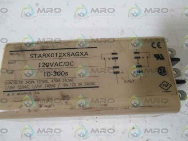 AGASTAT STARX012XSAGXA TIMING RELAY 120VAC/DC 10-300S UNMP