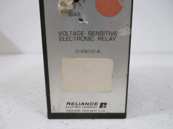 RELIANCE ELECTRIC CARDPAK 0-49012-A VOLTAGE SENSITIVE ELECTRONIC RELAY UNMP