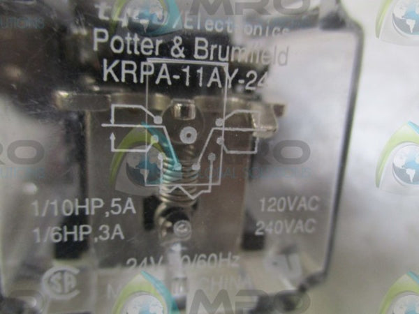 POTTER & BRUMFIELD KRPA-11AY-24 RELAY NSNP