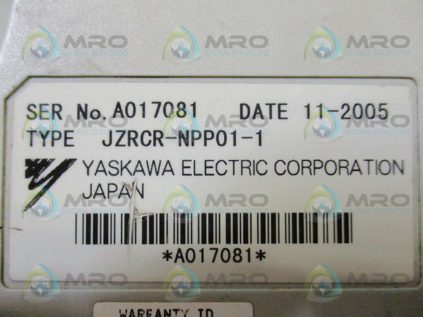 YASKAWA JZRCR-NPP01-1 TEACH PENDANT UNMP