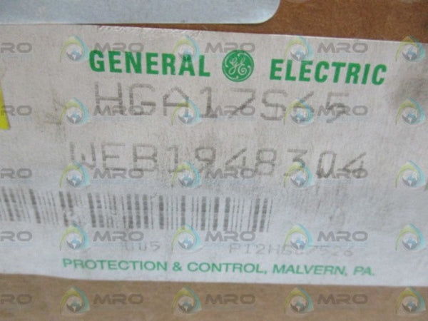 GENERAL ELECTRIC 12HGA17S65 AUXILIARY RELAY NSMP