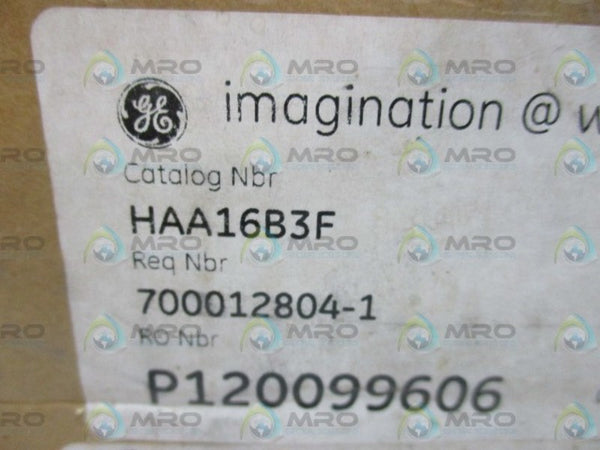 GENERAL ELECTRIC HAA16B3F RELAY NSMP