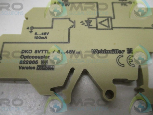 WEIDMULLER DKO5VTTL TERMINAL BLOCK OPTOCOUPLER NSNP