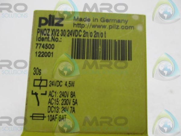 PILZ PNOZXV230/24VDC2N/02N/0T SAFETY RELAY 230/240VAC 24VDC  UNMP