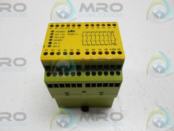 PILZ PNOZ1124VAC/24VDC7S10 774080 SAFETY RELAY 24VDC 230VAC  UNMP
