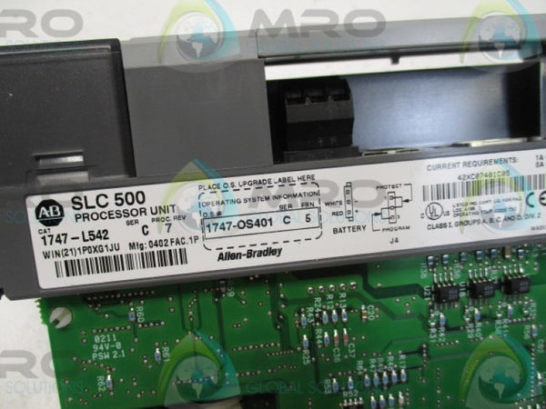 ALLEN BRADLEY 1747-L542 SER. C F/W 5 (NO BATTERY) NSMP