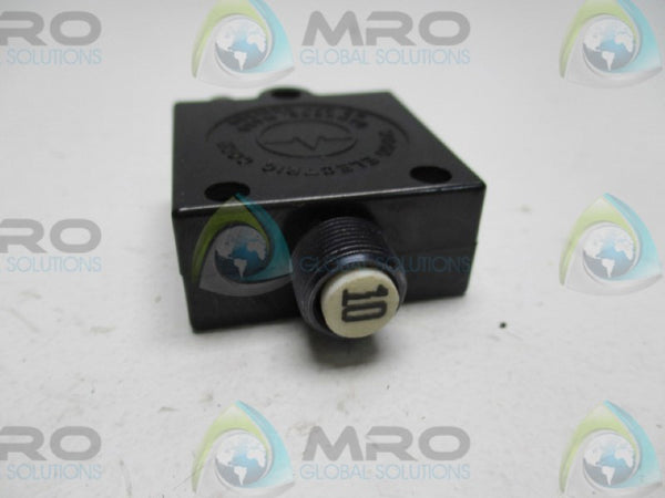 WOOD ELECTRIC 435-210-105 CIRCUIT BREAKER 10A UNMP