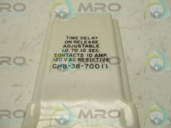 POTTER & BRUMFIELD CHB-38-7001 TIME DELAY RELAY  NSNP