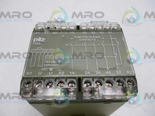 PILZ PZE/5-230VAC-4S10 SAFETY RELAY 230VAC  NSMP