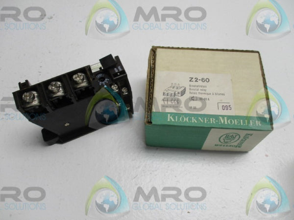 KLOCKNER MOELLER Z2-60 BIMETAL RELAY 40-60A  NSMP