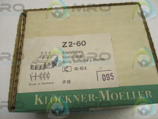 KLOCKNER MOELLER Z2-60 BIMETAL RELAY 40-60A  NSMP