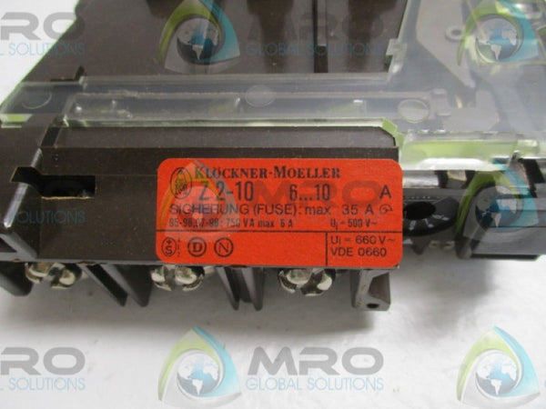 KLOCKNER MOELLER Z2-10 BIMETAL RELAY 6-10A  NSMP