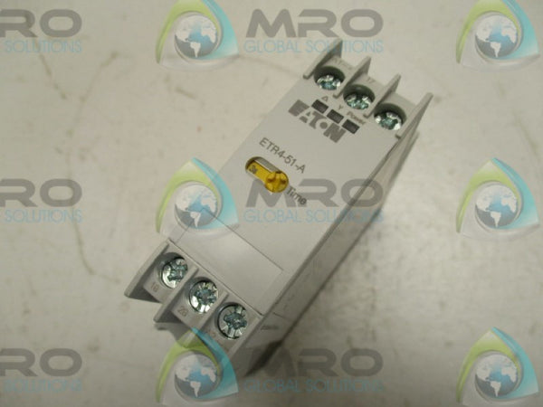 EATON ETR4-51-A TIMING RELAY 3-60SECONDS 24-240V NE WIN BOX