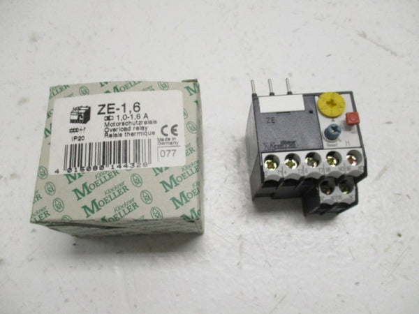 KLOCKNER MOELLER ZE-1,6 OVERLOAD RELAY 1,0-1,6A NSMP