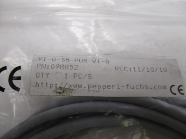 PEPPERL + FUCHS V1-G-5M-PUR-V1-G CONNECTOR CABLE NSMP