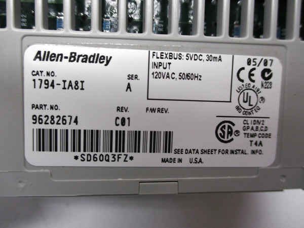 ALLEN BRADLEY 1794-IA8I SER. A NSMP