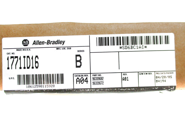 ALLEN BRADLEY 1771-ID16 SER. B NSMP