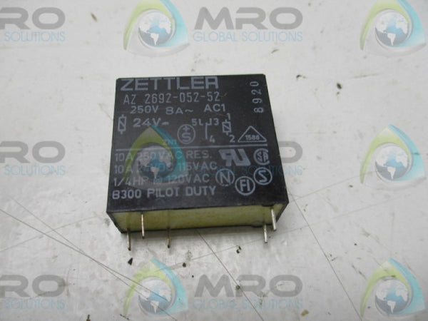 ZETTLER AZ2692-052-52 RELAY 24VDC NSNP