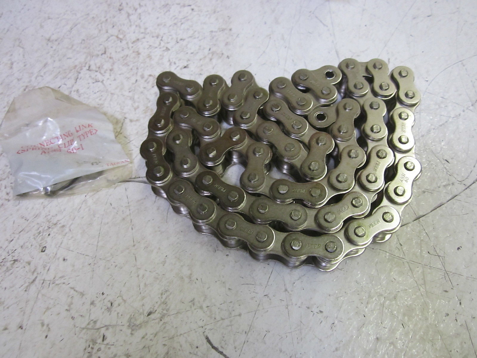 INDUSTRIAL MRO 00700100600000 ROLLER CHAIN (AS PICTURED) * NEW IN FACTORY BAG *