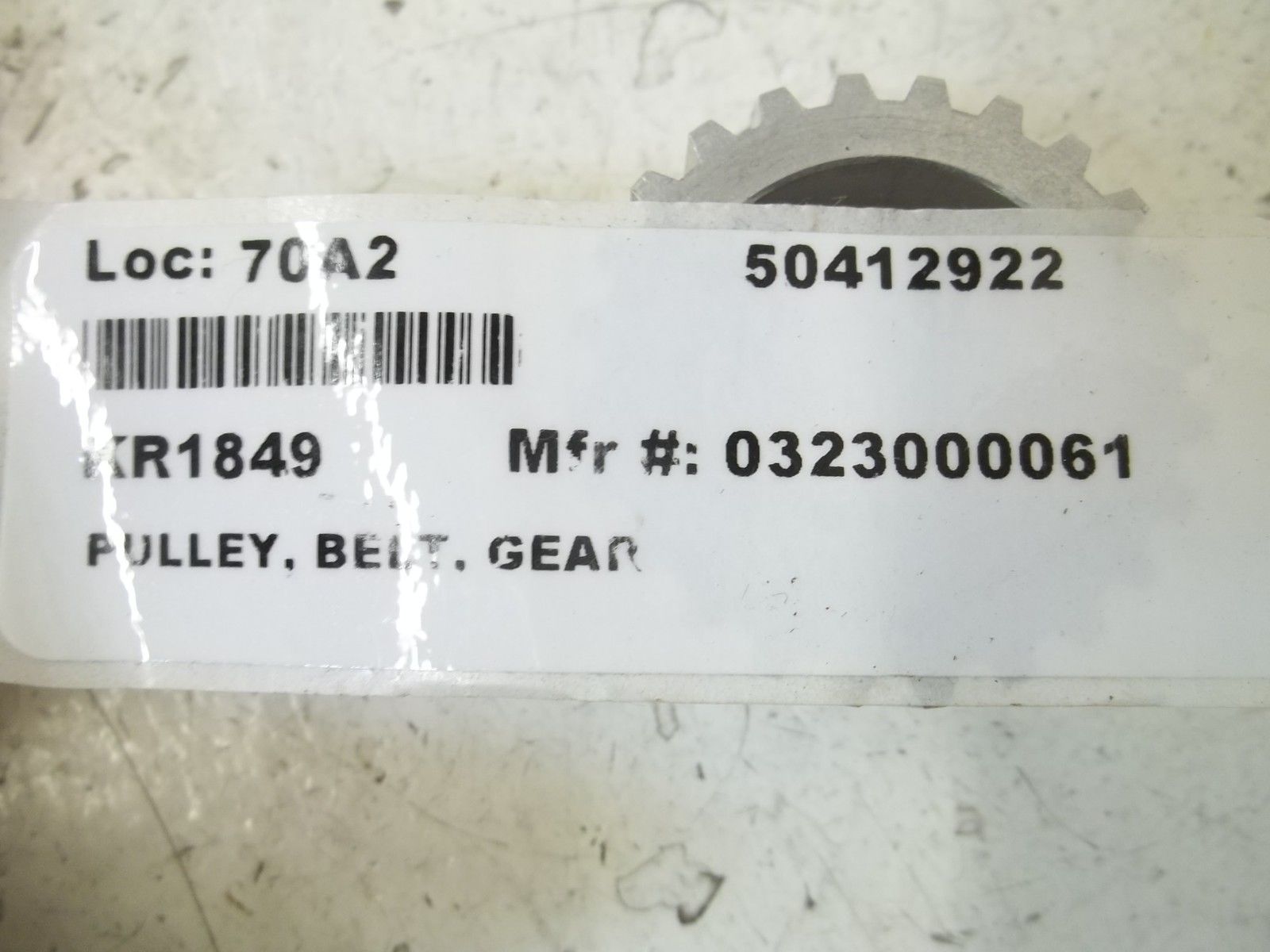 0323000061 PULLEY, BELT, GEAR NSNP