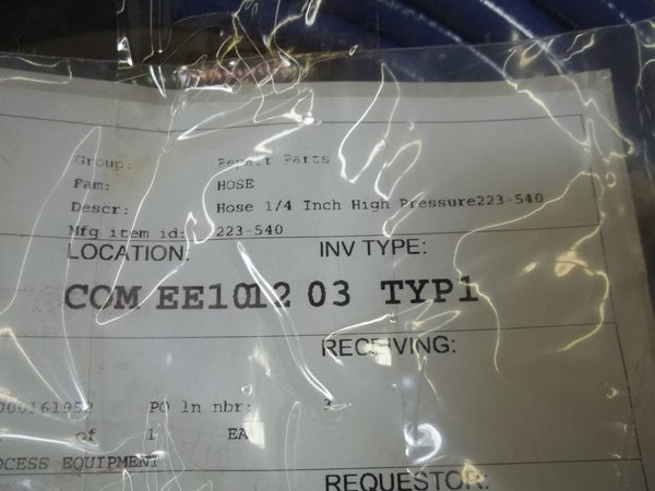 223-540 HOSE 1/4 INCH HIGH PRESSURE NSNP