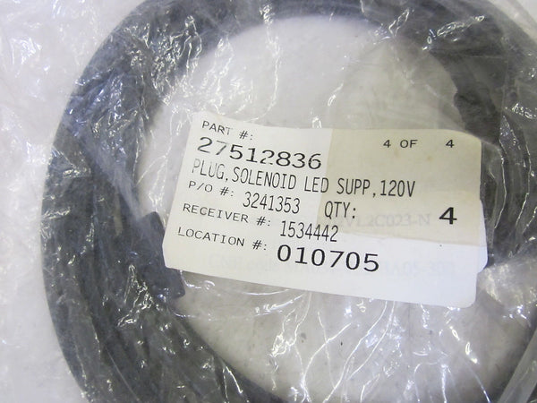 27512836 SOLENOID PLUG 120V NSMP
