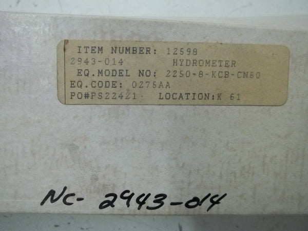 2943-014 HYDROMETER NSMP