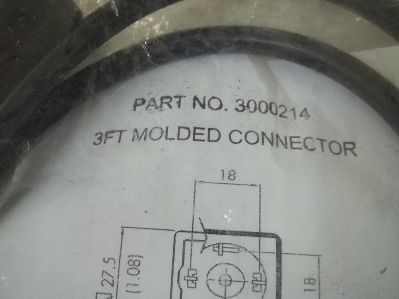 3000214 3FT MOLDED CONNECTOR NSMP