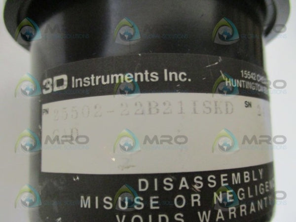 3D INSTRUMENTS 25502-22B21ISKD PRESSURE GAUGE 0-60 PSI 4 KG/CM2 NSNP