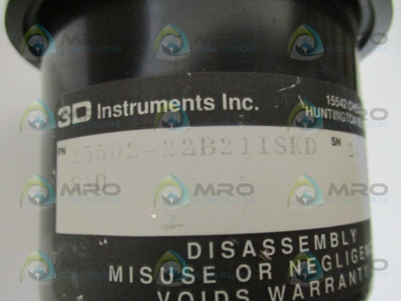 3D INSTRUMENTS 25502-22B21ISKD PRESSURE GAUGE 0-60 PSI 4 KG/CM2 NSNP