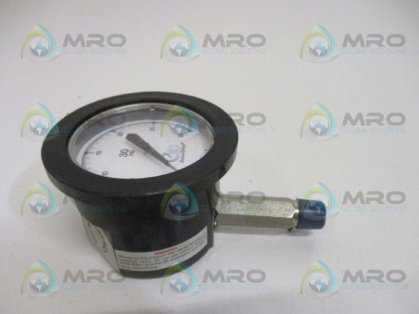 3D INSTRUMENTS 25502-21B11 PRESSURE GAUGE 0-30 PSIG NSNP
