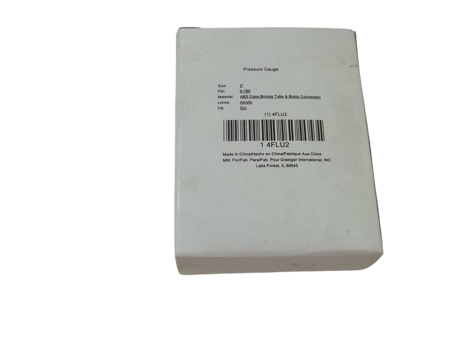 4FLU2 PRESSURE GAUGE 0-160PSI 2" NSMP