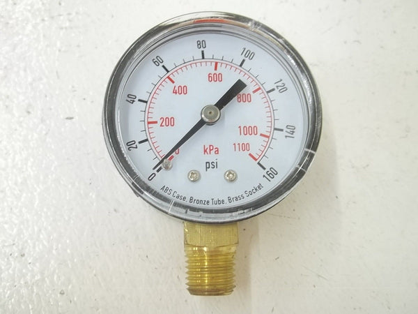 4FLU2 PRESSURE GAUGE 0-160PSI 2" NSMP