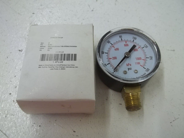 4FLU2 PRESSURE GAUGE 0-160PSI 2" NSMP