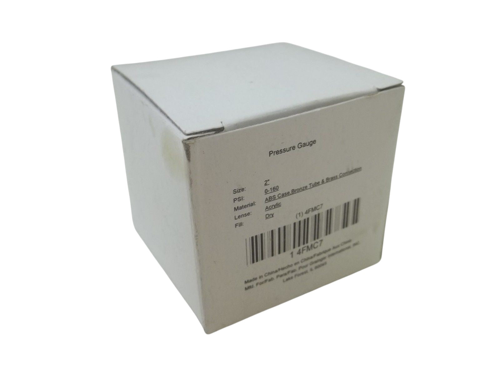GRAINGER 4FMC7 PRESSURE GAUGE 0-160 PSI 0-1100 KPA NSMP