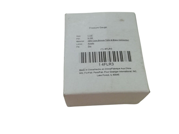 4FR3 PRESSURE GAUGE 0-16PSI 1-1/2" NSMP