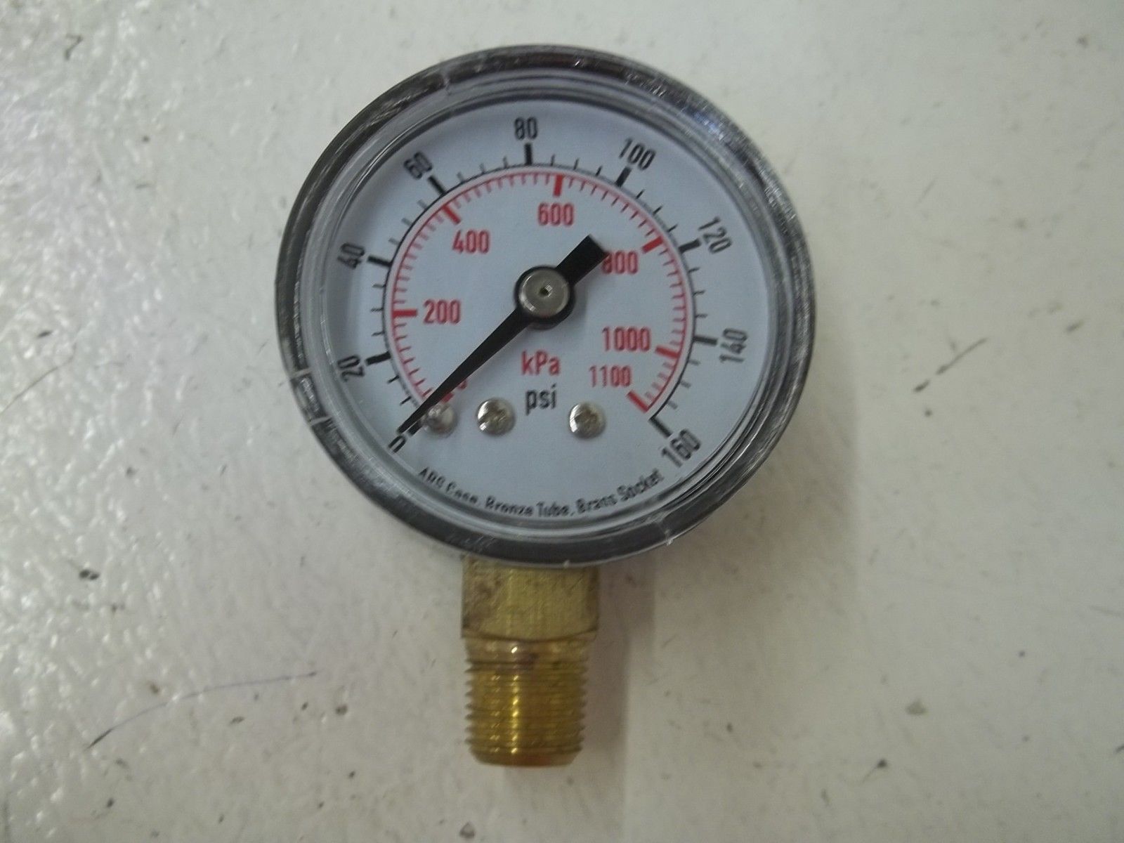 4FR3 PRESSURE GAUGE 0-16PSI 1-1/2" NSMP