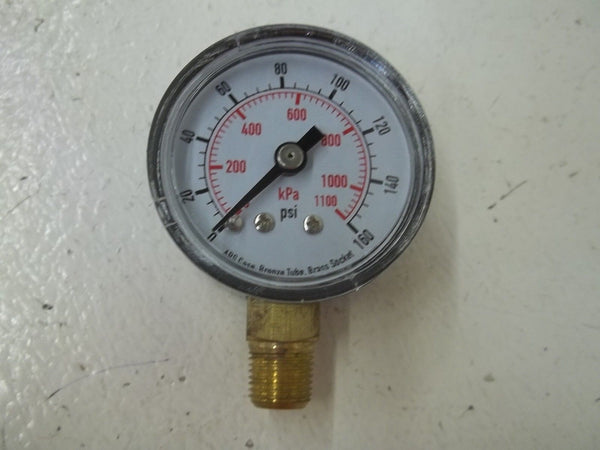 4FR3 PRESSURE GAUGE 0-16PSI 1-1/2" NSMP