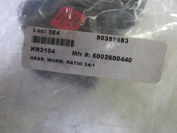 5002600440 GEAR, WORM RATION 24:1 *NEW NO BOX*