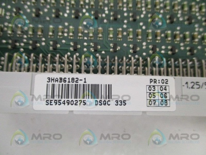 ABB DSQC335 3HAB6182-1 CPU PROCESSOR BOARD NSNP