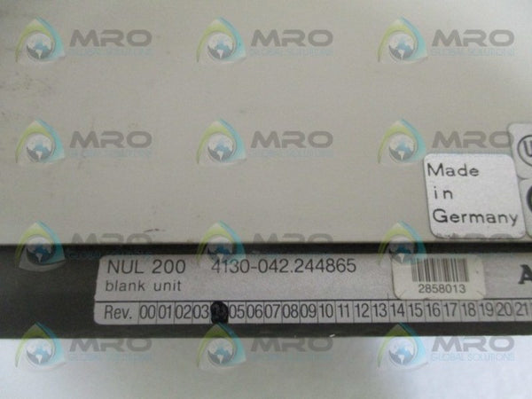 AEG NUL200 4130-042.244865 BLANK CARD MODULE UNMP