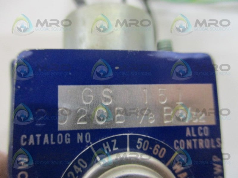 ALCO CONTROLS 202CB 1/8-B-5/32 GS1151 SOLENOID VALVE NSNP